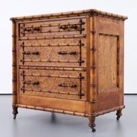 French Aesthetic Faux-Bamboo 3-Drawer Chest - Sold for $1,152 on 10-11-2026 (Lot 757).jpg